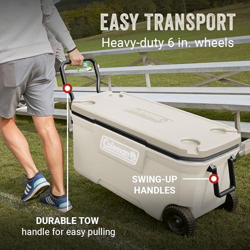 Wheeled Ice Chest Cooler with Durable Insulated Design
