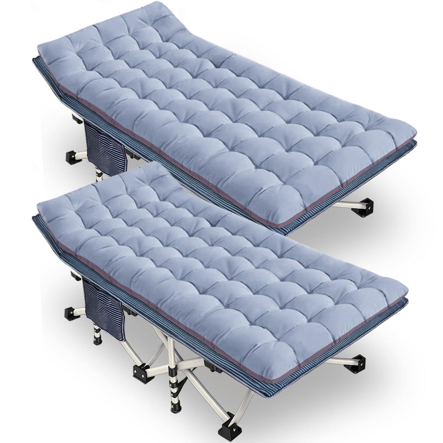 GETOVIN Camping Cot Sleeping Cot for Adults with Mattress Folding Cot