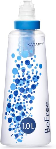 1L Ultralight Collapsible Water Filter Bottle for Hiking