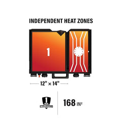 Blackstone 2364 12" x 14" Camping Griddle with Side Burner