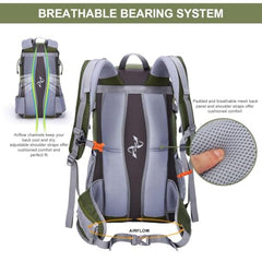 20-40L Lightweight Hiking Backpack with Rain Cover