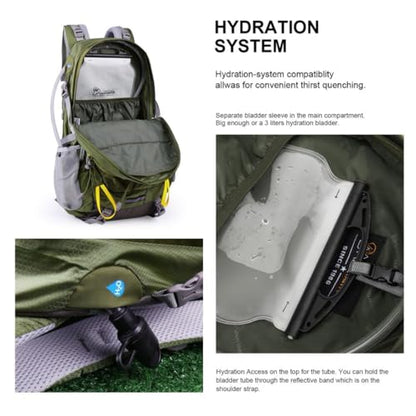 20-40L Lightweight Hiking Backpack with Rain Cover
