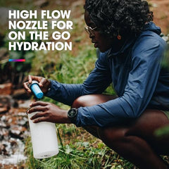 1.5L Collapsible Filter Water Bottle for Backpacking