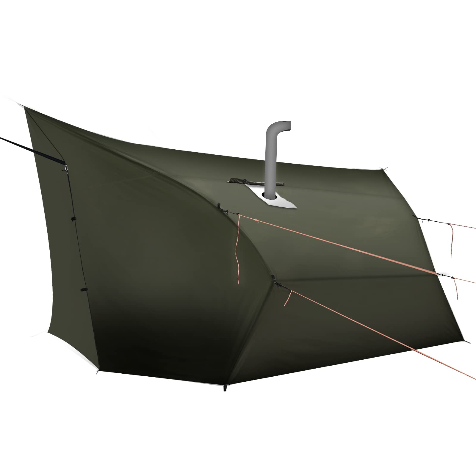 Ultralight Waterproof Hammock Rain Fly Tarp with Doors