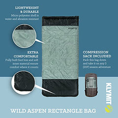 20°F Lightweight Rectangle Sleeping Bag for Cold Weather