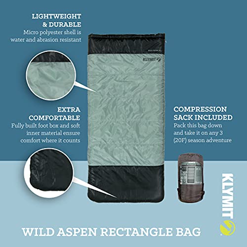 20°F Lightweight Rectangle Sleeping Bag for Cold Weather