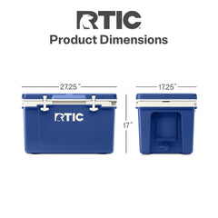52 Quart Lightweight Hard Cooler for Camping & Outdoor Trips