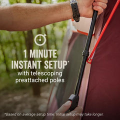 4-10 Person Instant Camping Tent with Pre-Attached Poles