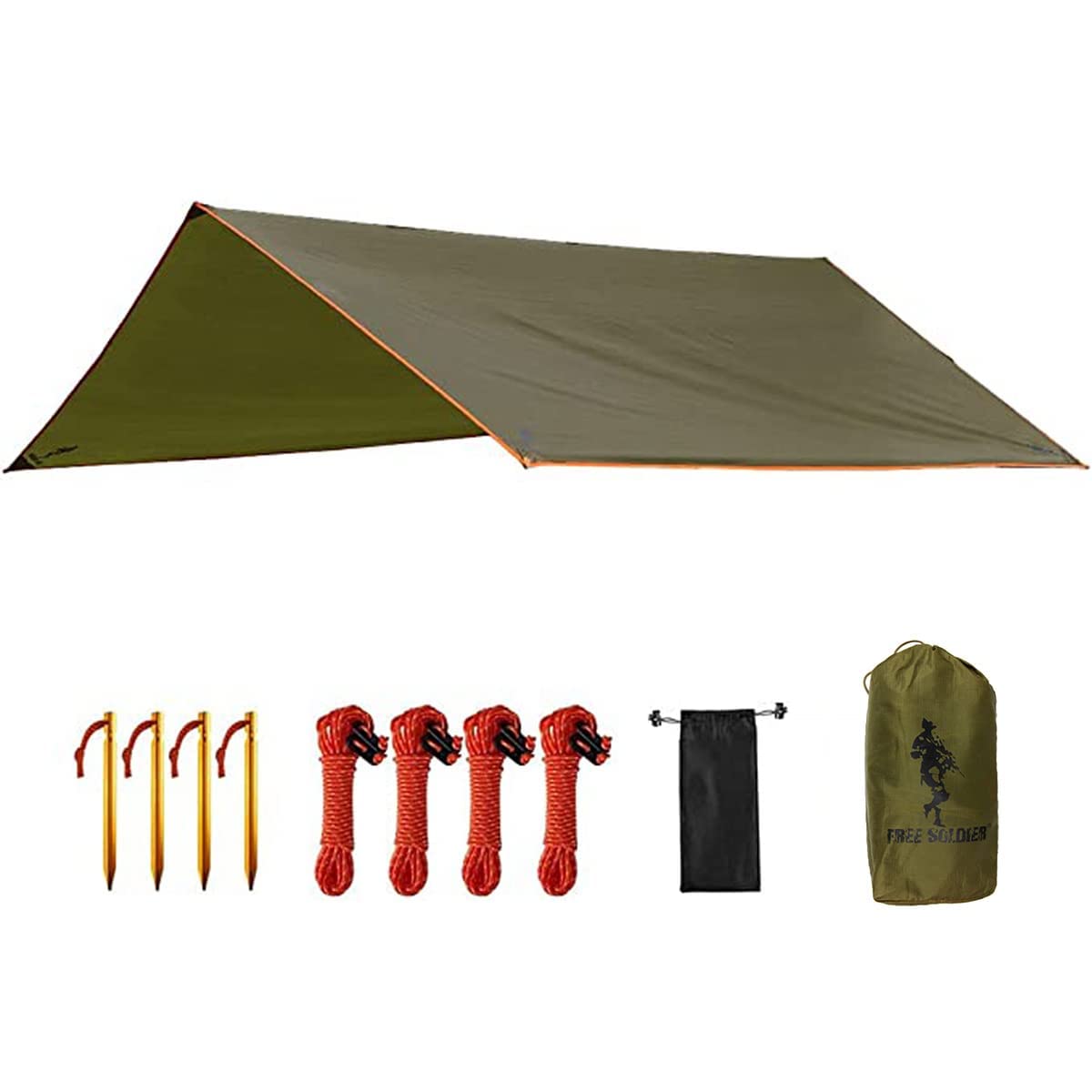 Waterproof Backpacking Tarp Shelter for Camping Travel