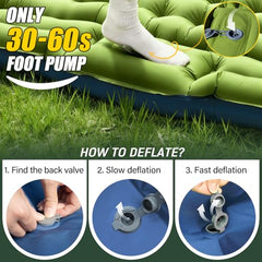 4-Inch Self-Inflating 2-Person Sleeping Pad with Pillow