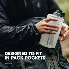 1.5L Collapsible Filter Water Bottle for Backpacking