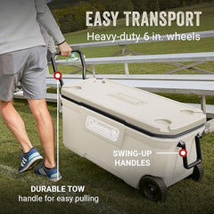 Wheeled Ice Chest Cooler with Durable Insulated Design