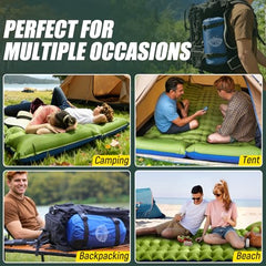 4-Inch Self-Inflating 2-Person Sleeping Pad with Pillow