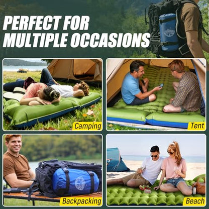 4-Inch Self-Inflating 2-Person Sleeping Pad with Pillow