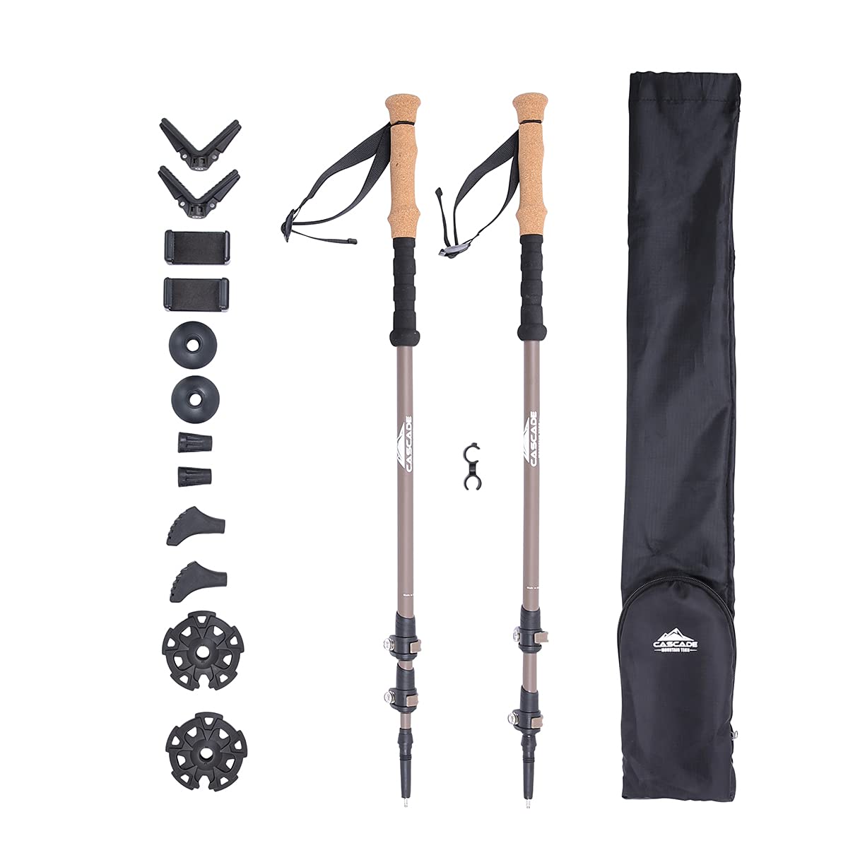 Carbon Fiber Trekking Poles with Adjustable Quick Locks