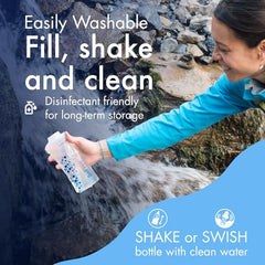 1L Ultralight Collapsible Water Filter Bottle for Hiking
