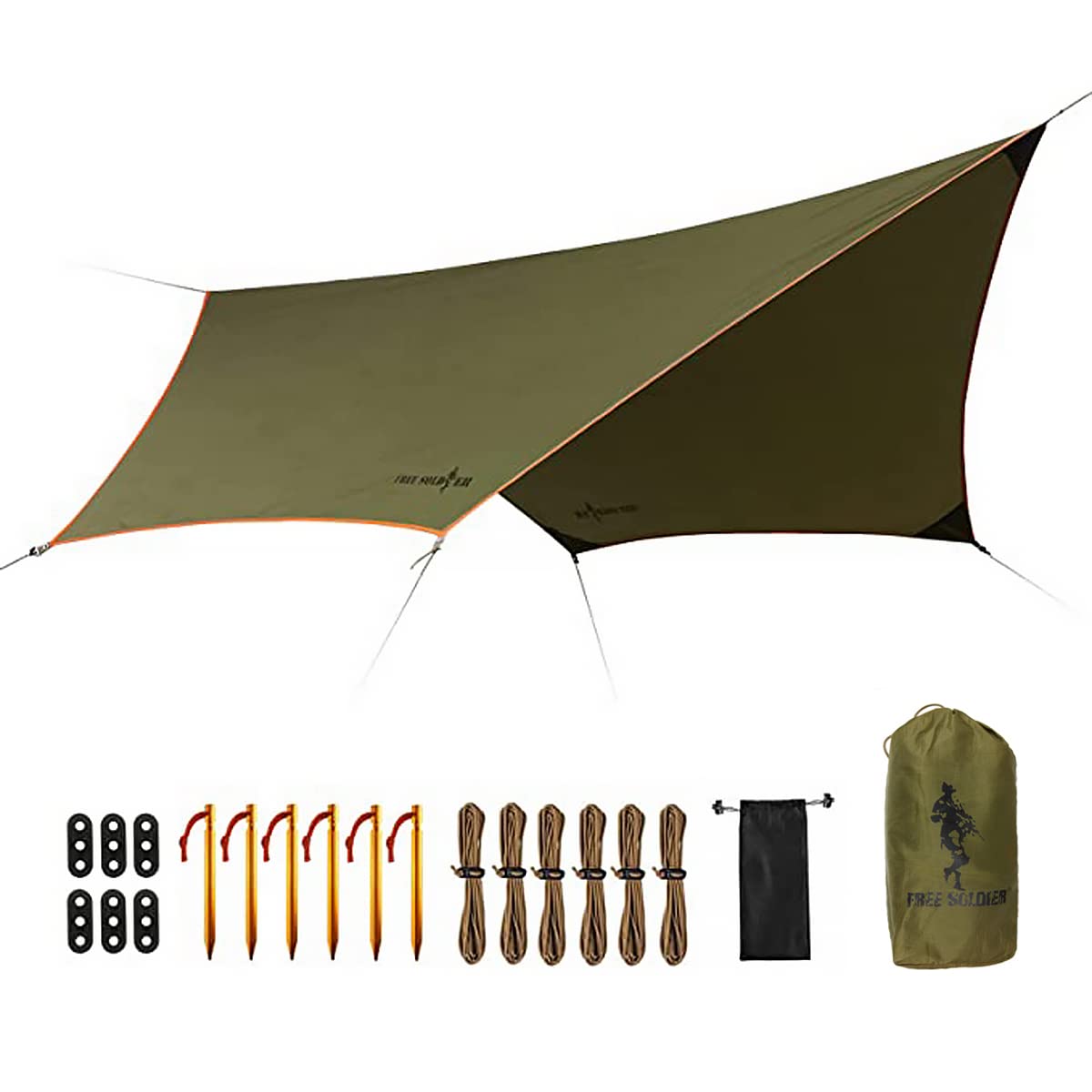 Waterproof Backpacking Tarp Shelter for Camping Travel