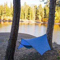 Waterproof Hammock Rain Fly Tarp with Stakes and Bag
