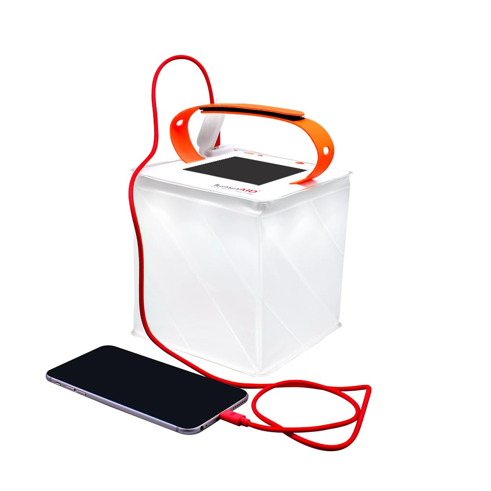 Solar Rechargeable Camping Lantern with Phone Charger
