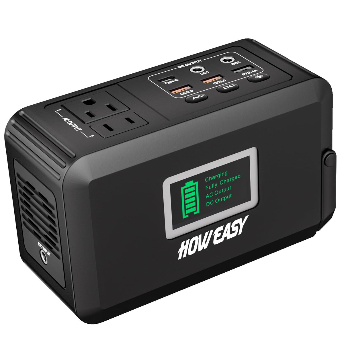 120W Portable Power Station with Solar Charging Support