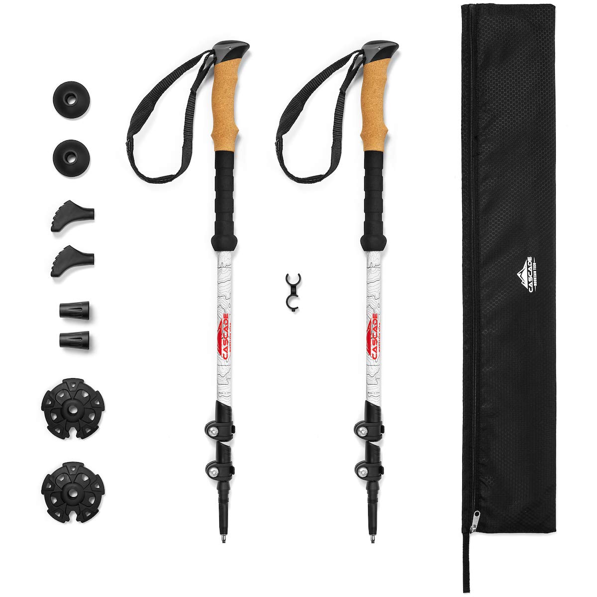 Carbon Fiber Trekking Poles with Quick Adjustable Locks
