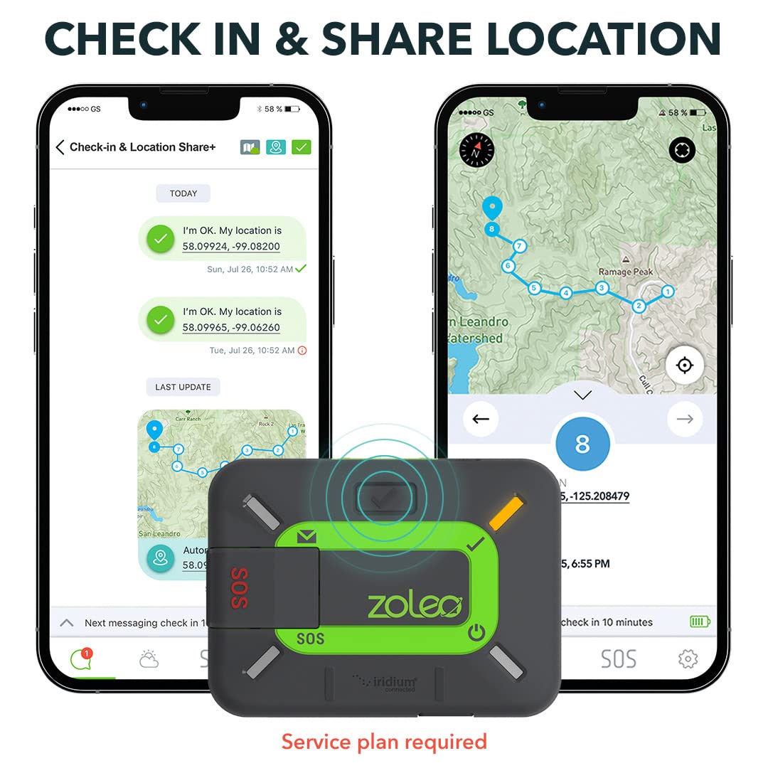 Two-Way Satellite Communicator with SOS and GPS Tracking