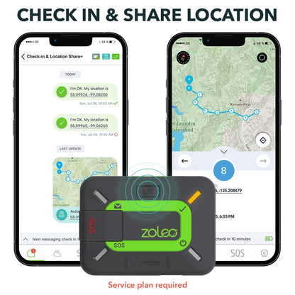 Two-Way Satellite Communicator with SOS and GPS Tracking