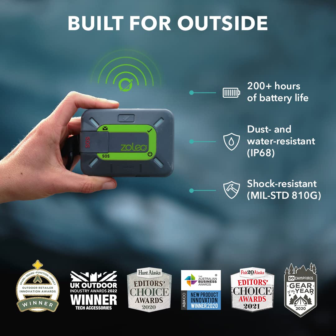 Two-Way Satellite Communicator with SOS and GPS Tracking