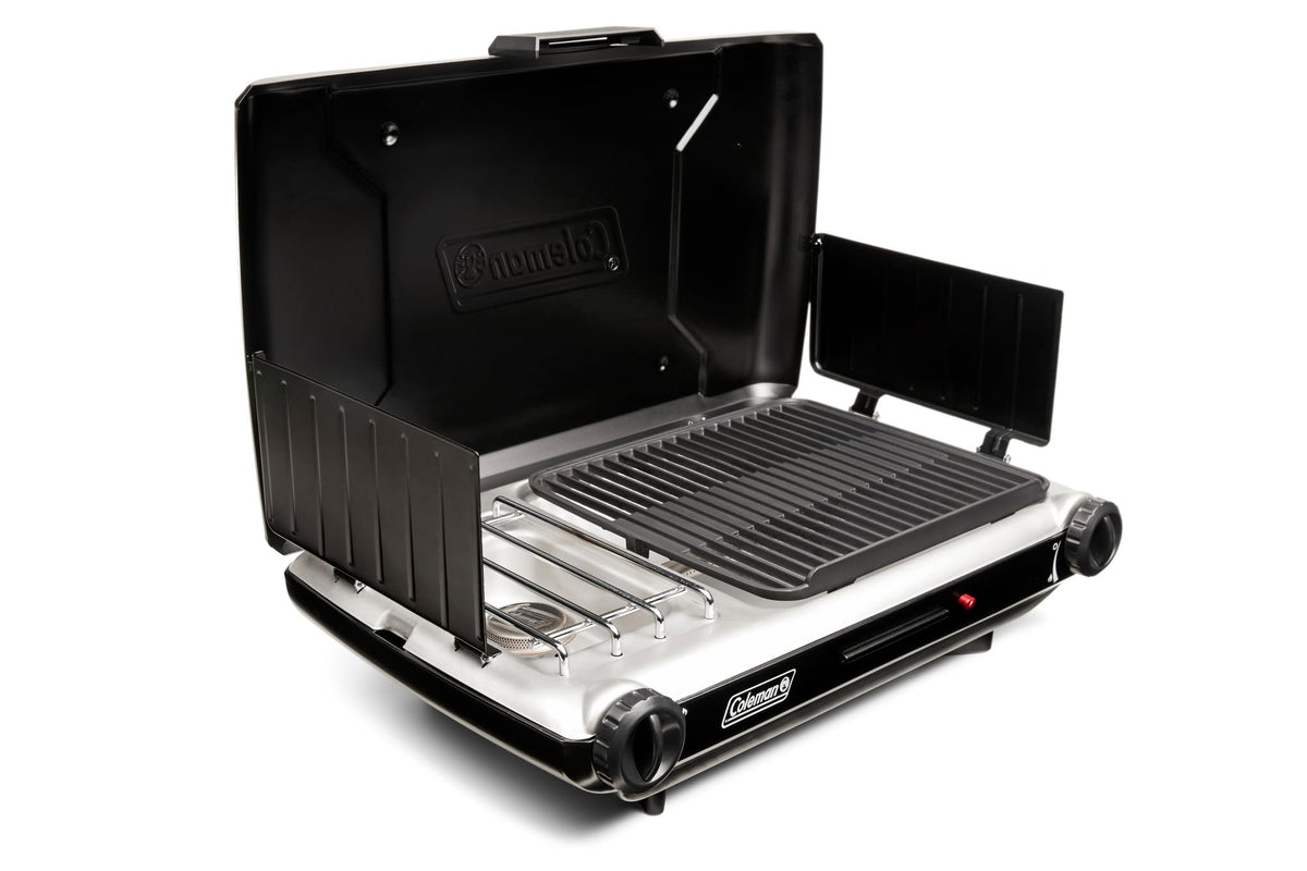 Coleman Tabletop 2-in-1 Grill & Stove with 2 Adjustable Burners