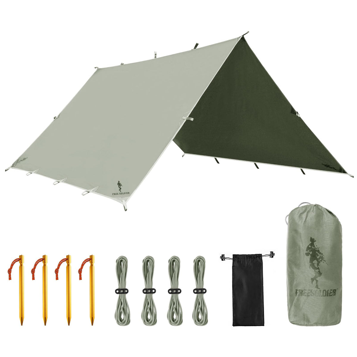Waterproof Backpacking Tarp Shelter for Camping Travel