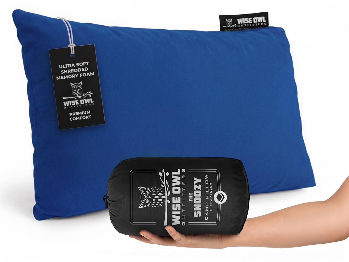 Portable Memory Foam Camping Pillow for Travel & Outdoors