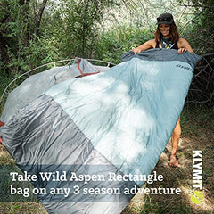 20°F Lightweight Rectangle Sleeping Bag for Cold Weather