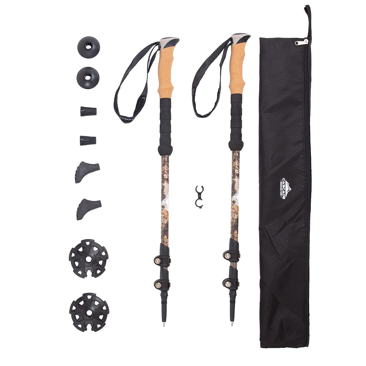 Carbon Fiber Trekking Poles with Quick Adjustable Locks