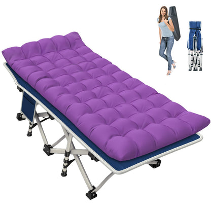 GETOVIN Camping Cot Sleeping Cot for Adults with Mattress Folding Cot