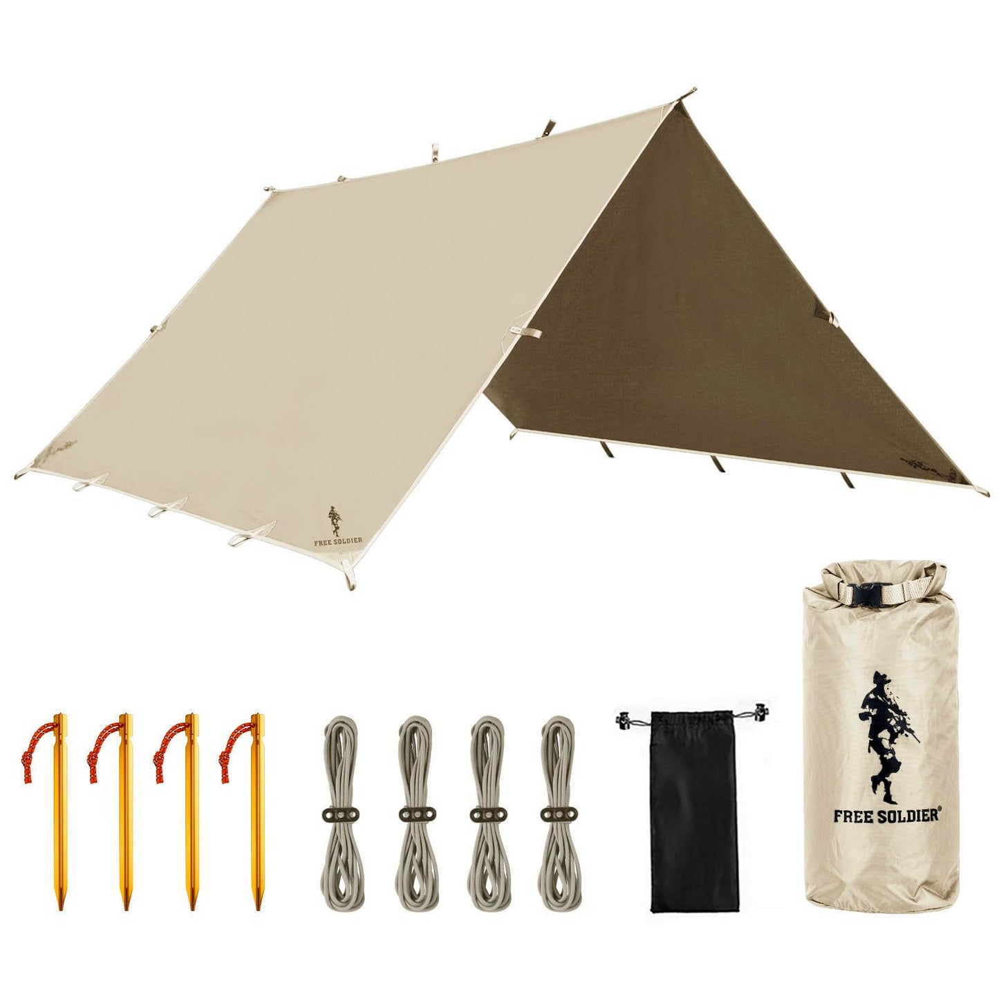 Waterproof Backpacking Tarp Shelter for Camping Travel
