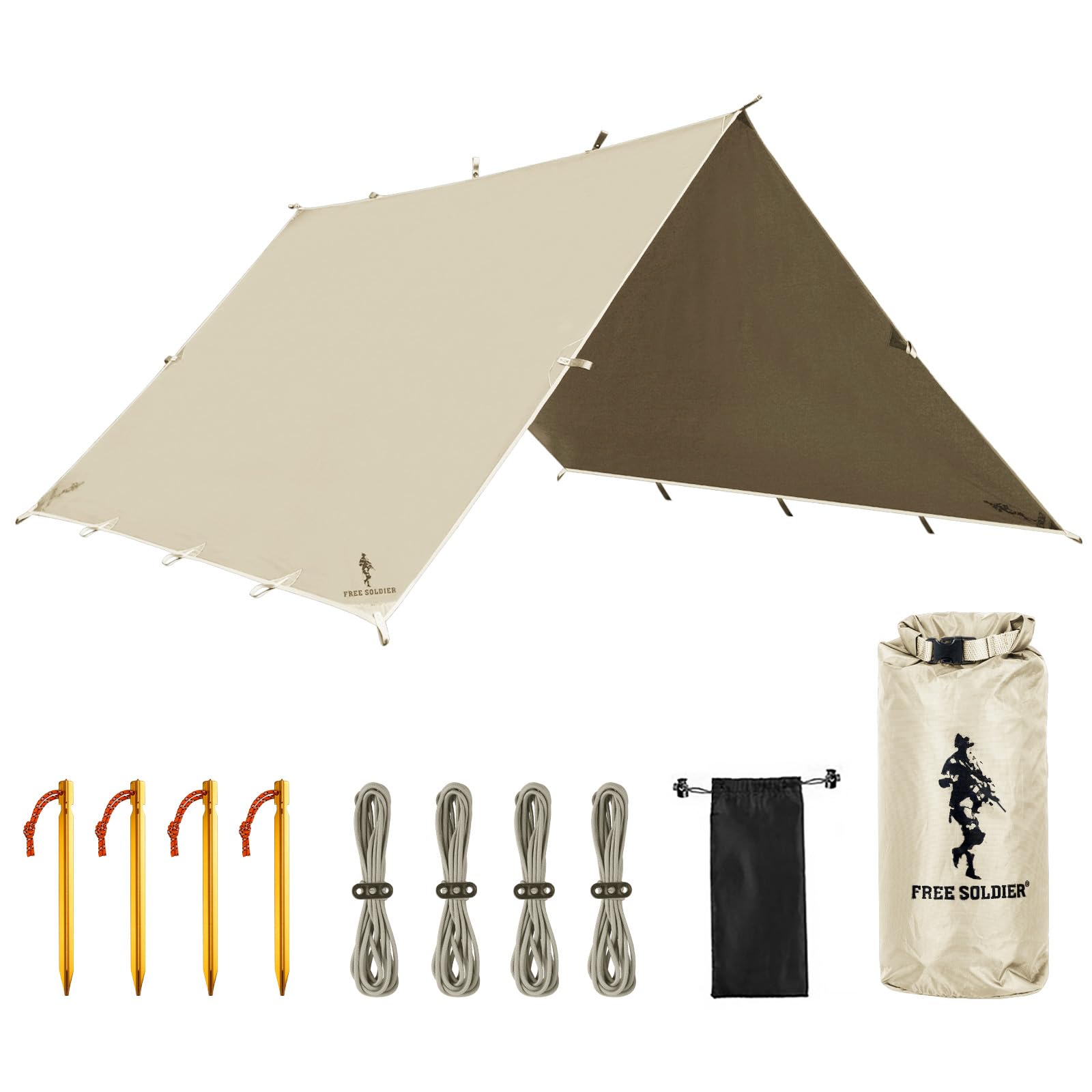 Waterproof Backpacking Tarp Shelter for Camping Travel