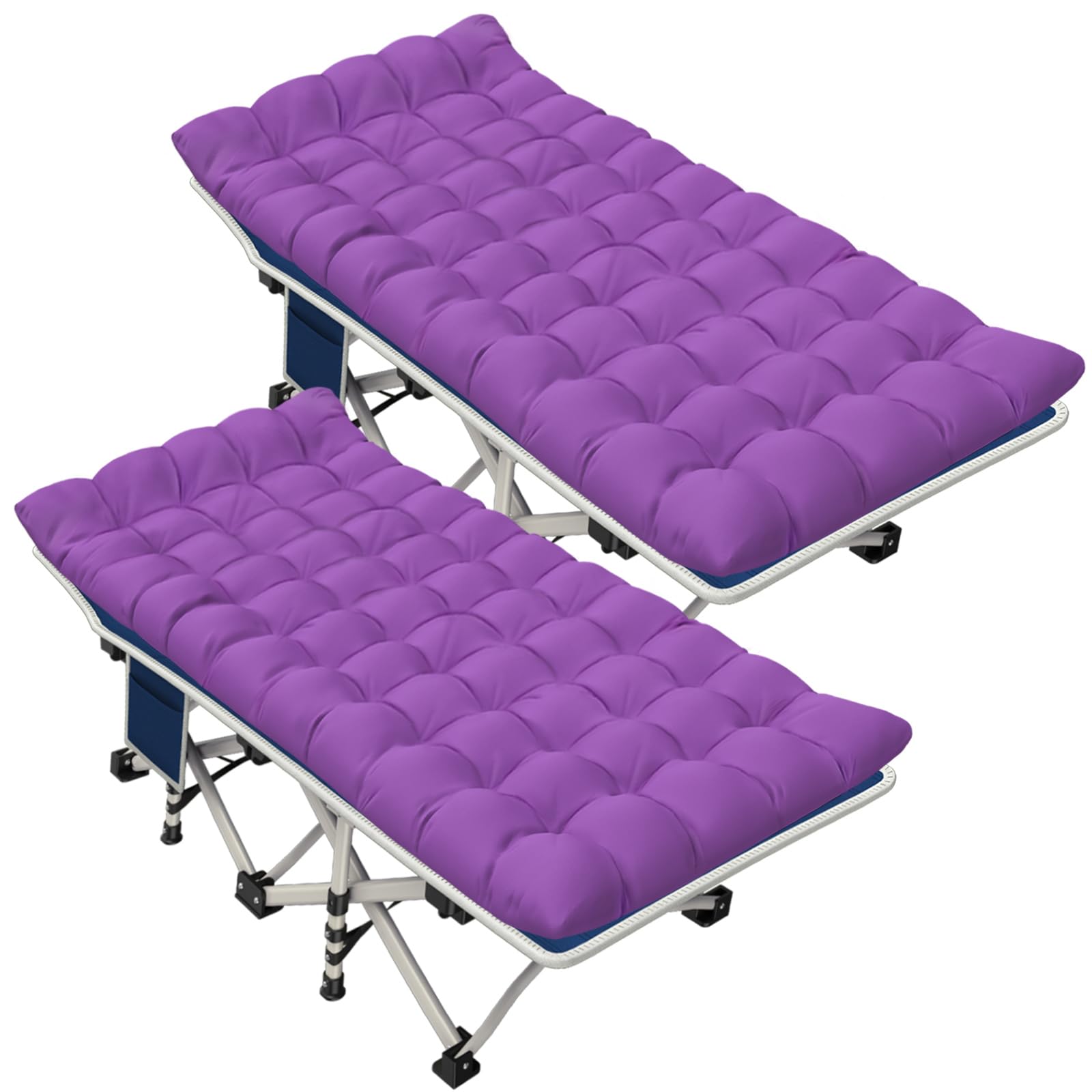 GETOVIN Camping Cot Sleeping Cot for Adults with Mattress Folding Cot