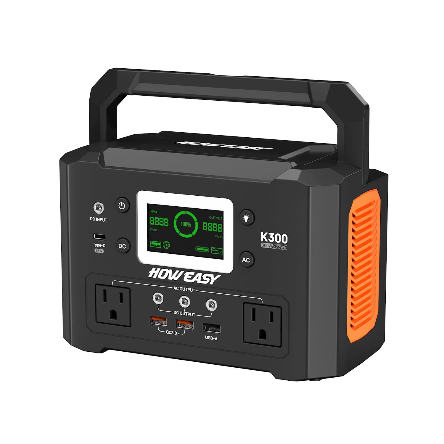 120W Portable Power Station with Solar Charging Support