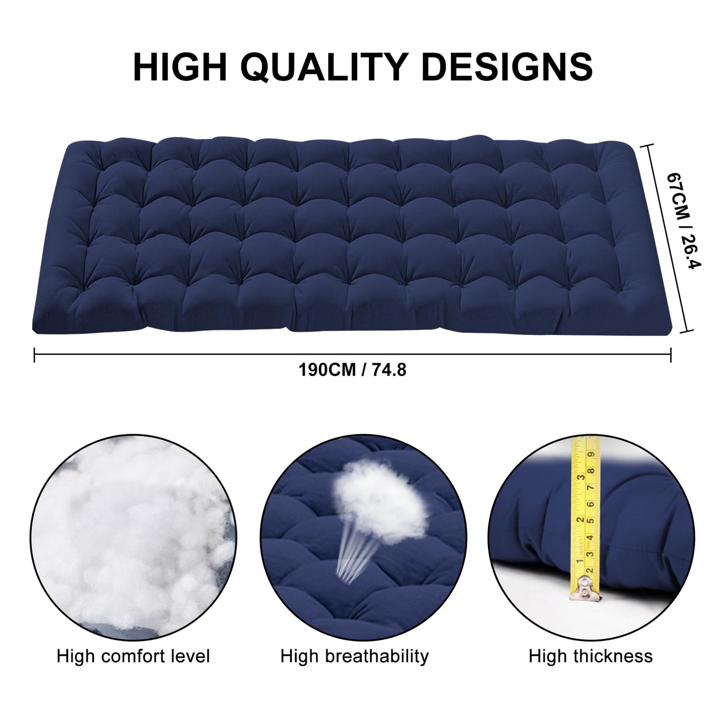 450LBS Heavy Duty Folding Camping Cot with Carry Bag