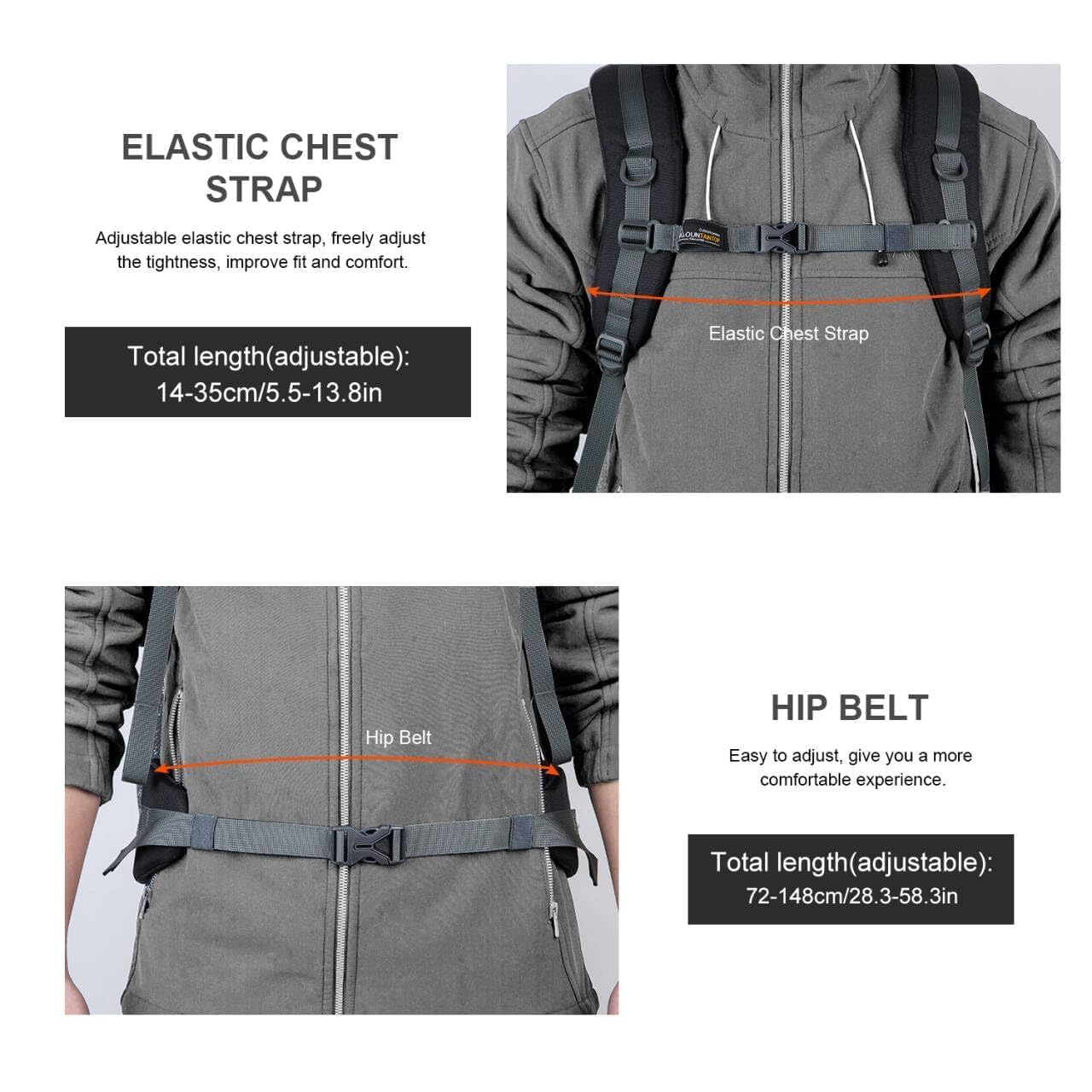 40L Lightweight Hiking Backpack for Camping & Backpacking