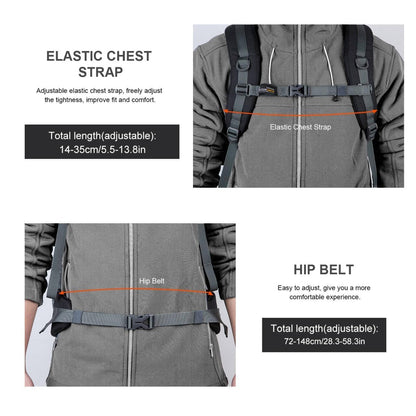 40L Lightweight Hiking Backpack for Camping & Backpacking