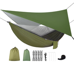 Single/Double Camping Hammock with Rain Fly and Bug Net