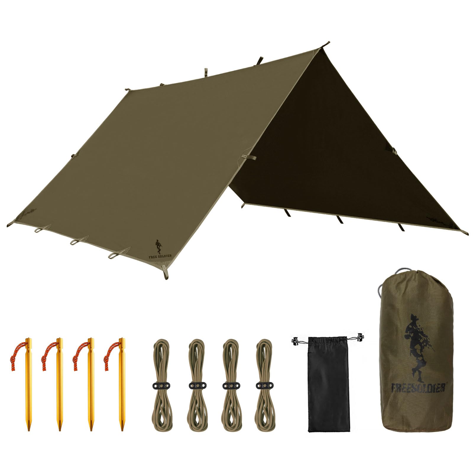 Waterproof Backpacking Tarp Shelter for Camping Travel