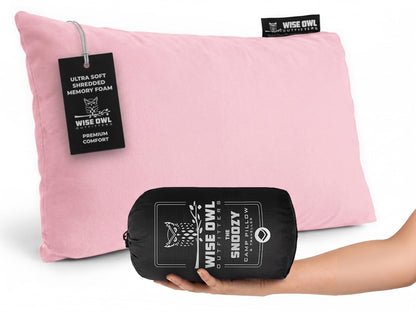 Portable Memory Foam Camping Pillow for Travel & Outdoors