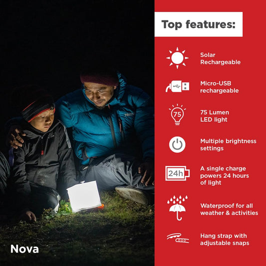 Inflatable Solar LED Camping Lantern for Outdoor Use