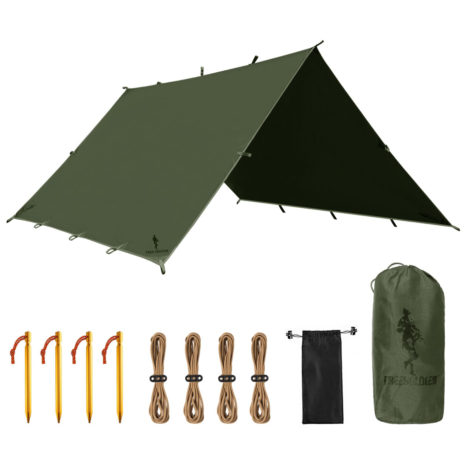 Waterproof Backpacking Tarp Shelter for Camping Travel