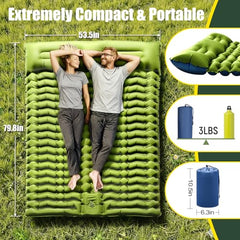 4-Inch Self-Inflating 2-Person Sleeping Pad with Pillow