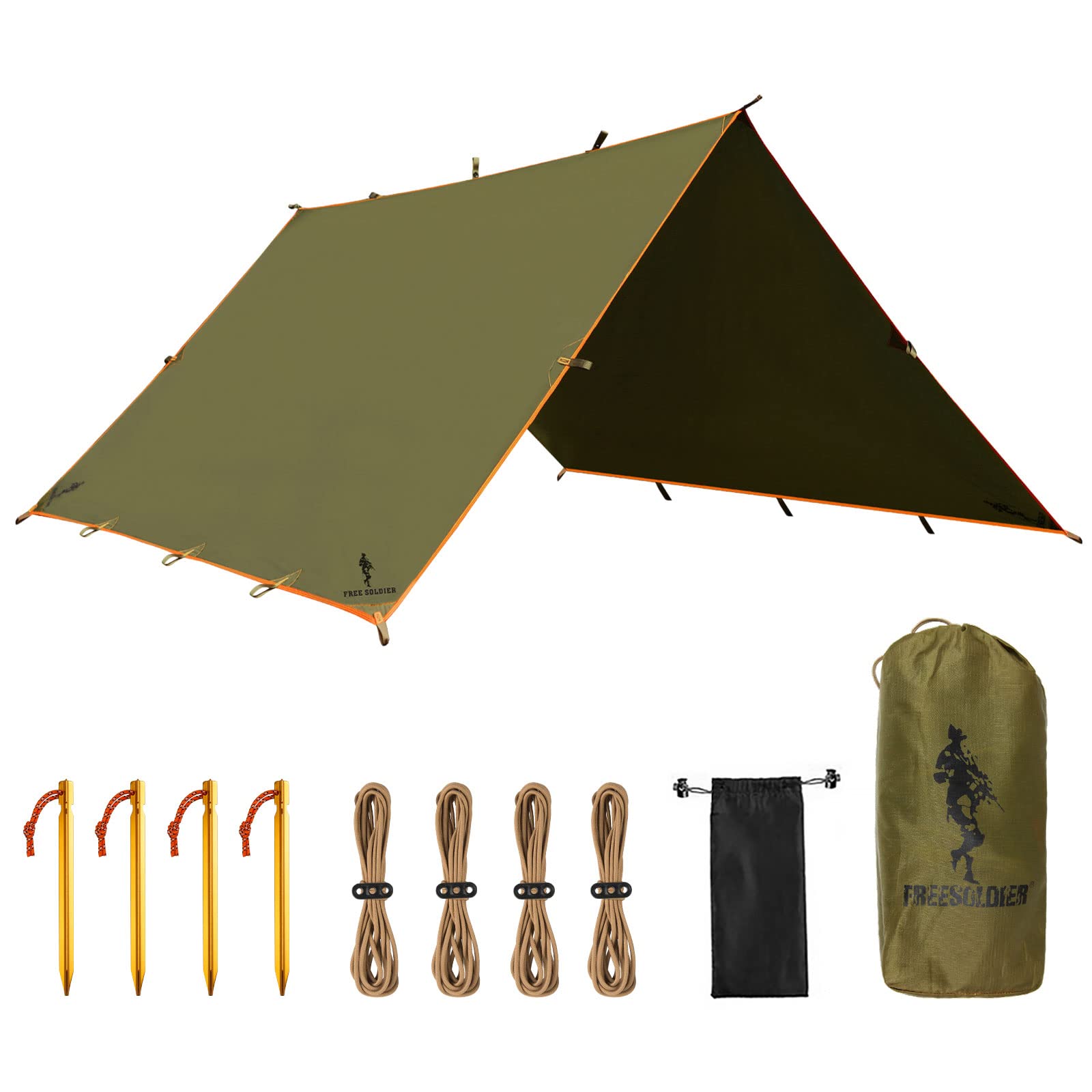 Waterproof Backpacking Tarp Shelter for Camping Travel