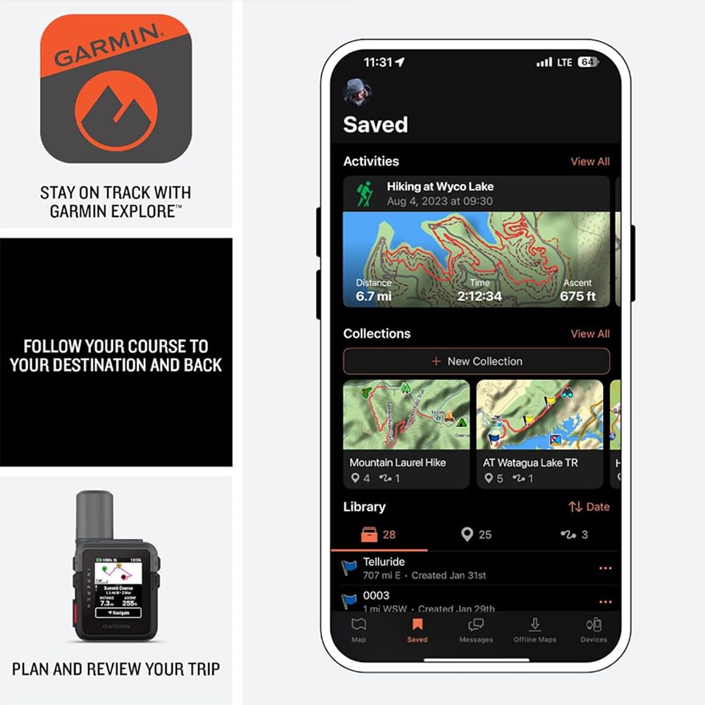 Compact SOS Satellite Communicator for Outdoor Adventures