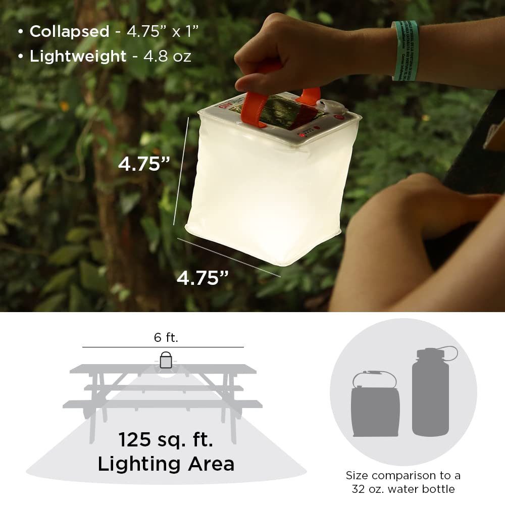 Inflatable Solar LED Camping Lantern for Outdoor Use